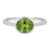 Peridot Engagement Ring, Green Gemstone Birthstone Ring, Peridot Cubic Zirconia Ring Us 7 For Sale