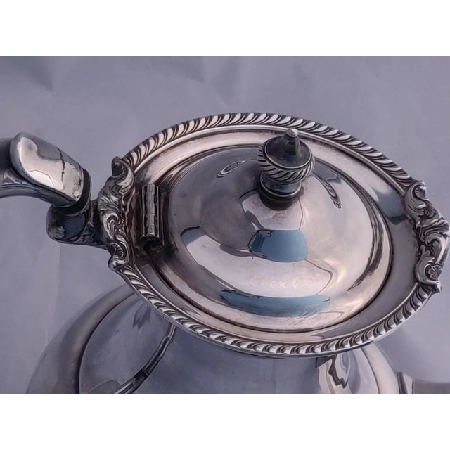 Vintage Georgian Teapot Hollowware Goose Neck Silver Plate by Community Plate For Sale In Washington DC - Image 6 of 8