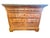 French Louis Philippe style antique dresser featuring a grey-veined marble top, wood veneer with rich grain patterning,...