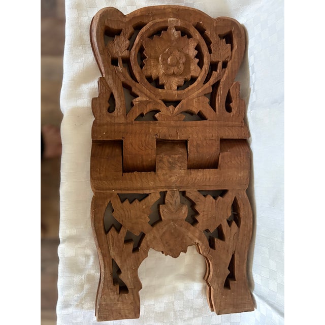 Mid 20th C Hand Carved Book Stand For Sale - Image 11 of 15
