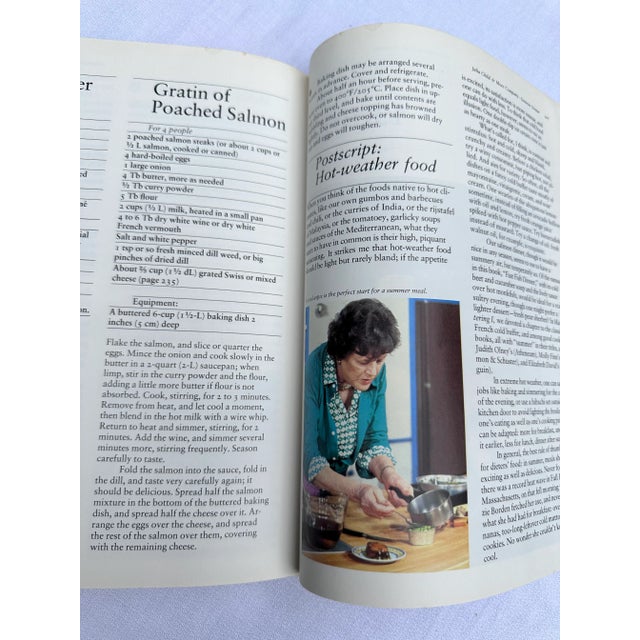 Orange 1979 Julia Child and More Company by Julia Child First Edition Hardcover For Sale - Image 8 of 12