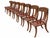 Mid-Century Modern Klismos Style Solid Walnut Dining Chairs -Set of 10 For Sale - Image 3 of 5