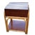 1950s 1950s Restored Rare Modernist Mahogany Nightstand W/ Arched Rattan Sides For Sale - Image 5 of 5