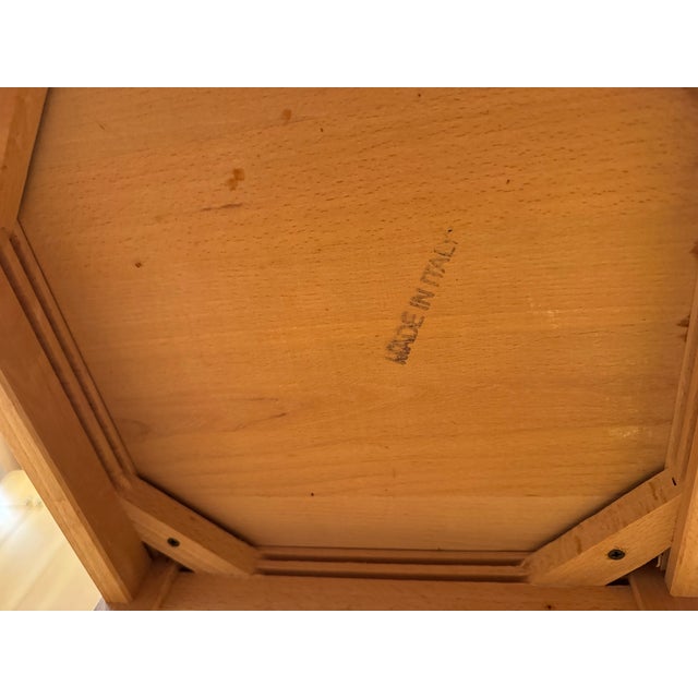 Champagne Vintage Italian Beech Counter Stools- Set of 2 For Sale - Image 8 of 8