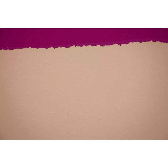 Richard Kozlow Thin Landscape Signed Modernist Serigraph Ap Unframed 1980s For Sale - Image 4 of 6