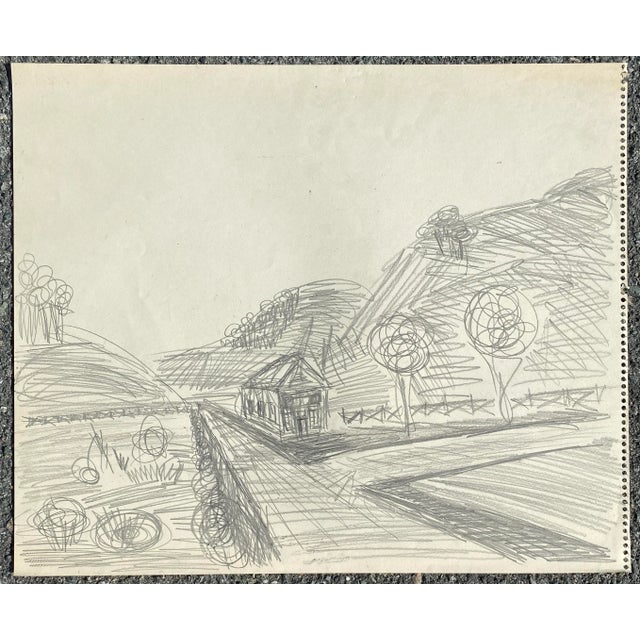 Traditional 1964 Larry Connatser Chicago Landscape For Sale - Image 3 of 4