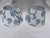 2020s Blue and White Decoupage Lamp Shades a Pair For Sale - Image 5 of 12