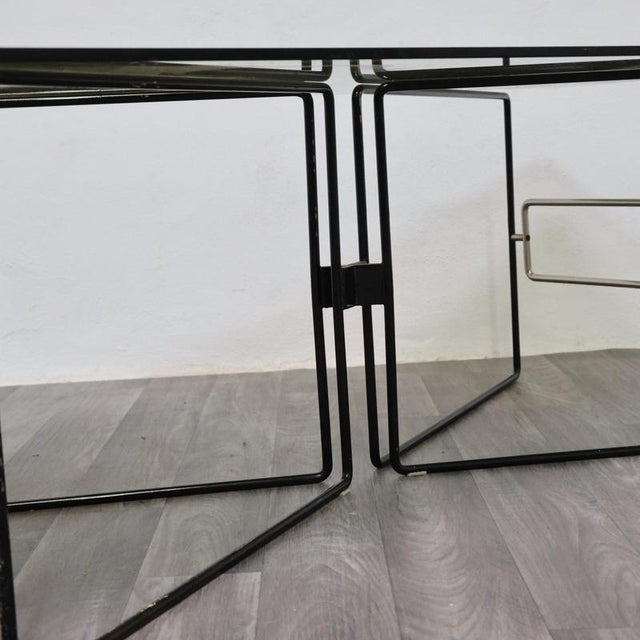 Black Low Geometric Coffee Table, 1970s For Sale - Image 8 of 14
