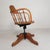 Height-Adjustable Oak Swivel Office Chair, 1930s For Sale - Image 14 of 18
