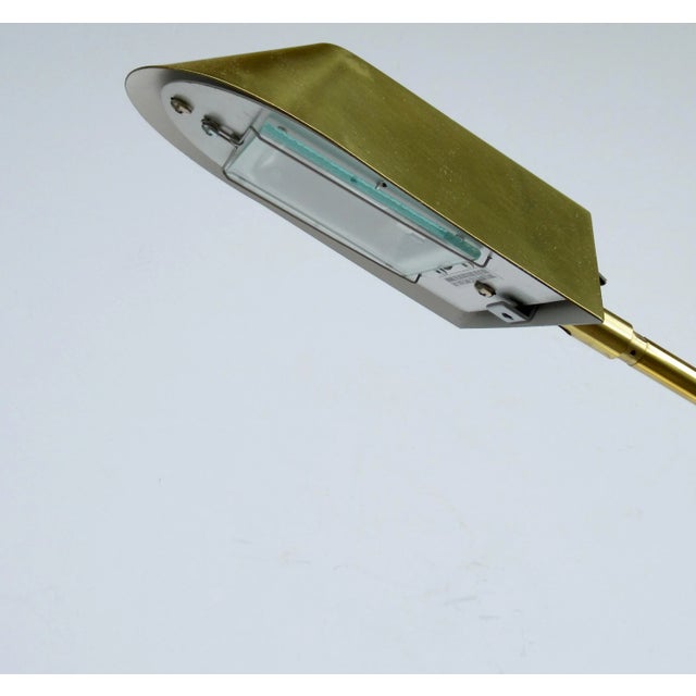 C.1970's-80's Post Modern Robert Sonneman(Design) for George Kovacs Lighting(Manufacture) -Articulating Brass Floor Lamp For Sale - Image 10 of 12
