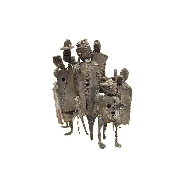 Abstract Expressionism Unknown, Mid Century Modern Brutalist Welded Expressionist Sculpture For Sale - Image 3 of 6