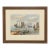 Late 20th Century Carl Christophersen "Maritime Scene" Original Watercolor — Sailing Ships, Framed For Sale