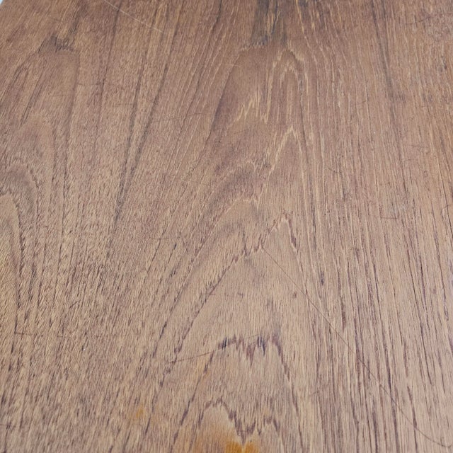 Brown Danish Modern Teak Gateleg Table For Sale - Image 8 of 12