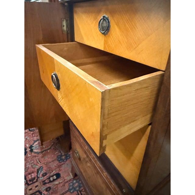 1920s Antique 1920s Art Deco Pedestal Cabinets, A Pair For Sale - Image 5 of 12