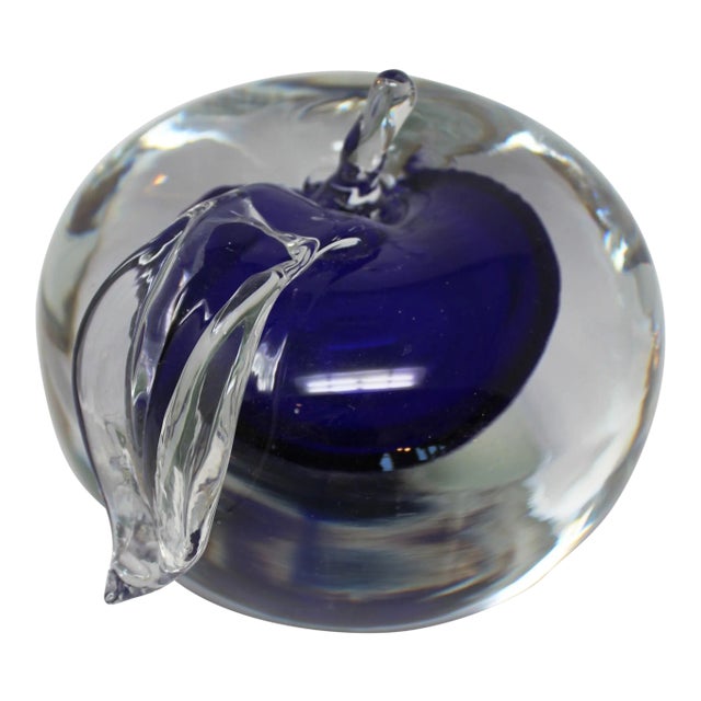 Vintage Murano Glass Apple by Cenedese For Sale
