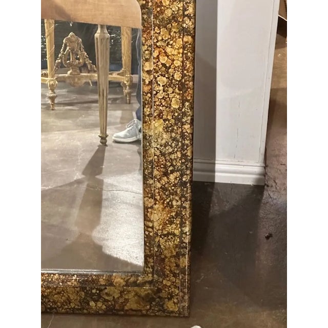 Italian Faux Tortoise Lacquered Mirror For Sale In Dallas - Image 6 of 7