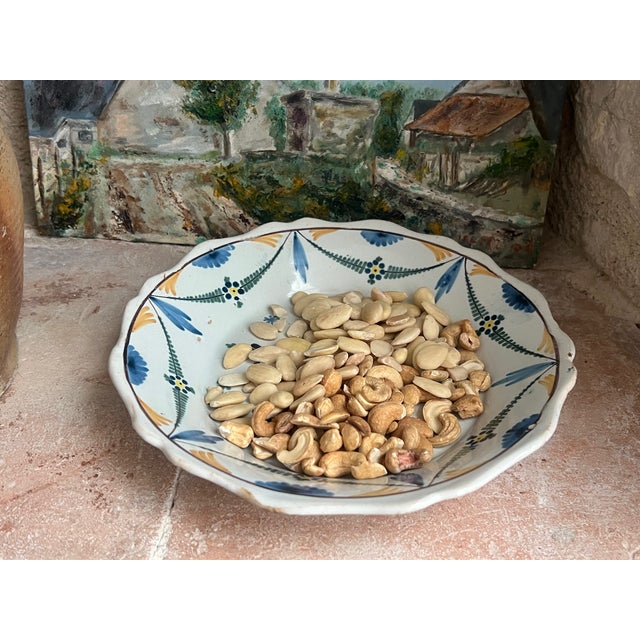 Hand Painted French Plate /Bowl , 19th Century For Sale - Image 10 of 11