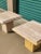 Vintage Italian Postmodern Solid Travertine End Tables - A Pair For Sale - Image 9 of 12