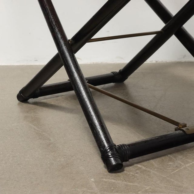 Textile Lyda Levi Fabric Chair from McGuire, 1980s For Sale - Image 7 of 11