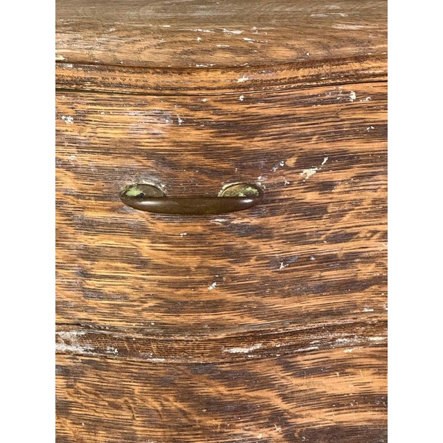 Wood French Provincial Dresser With Mirror in Distressed Rococo Style For Sale - Image 7 of 18