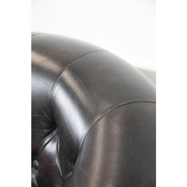 Chesterfield Club Chair in Cowhide Leather For Sale - Image 14 of 15