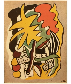 1948 After Fernand Léger "Dominoes Composition", First Edition Period Offset Lithograph