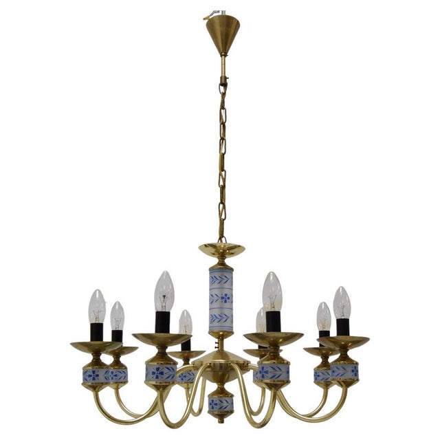 Mid-Century Chandelier by Kamenicky Senov, Czechoslovakia, 1970s For Sale - Image 15 of 15