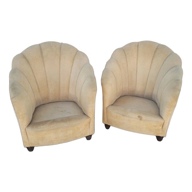 Mid-Century Modern Shell Chairs, 1950s, Set of 2 For Sale
