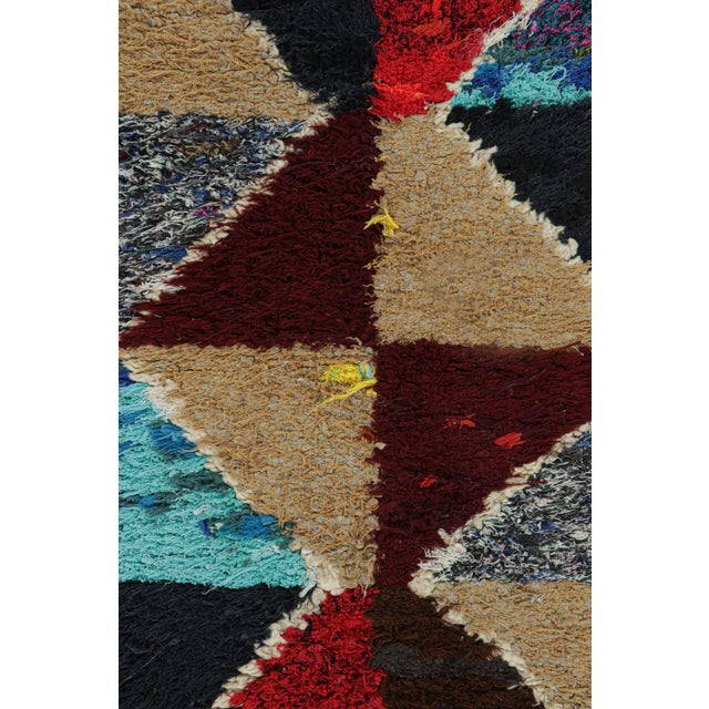 Moroccan Vintage Moroccan Runner Rug With Multicolor Diamond Medallions | Rug & Kilim For Sale - Image 3 of 7