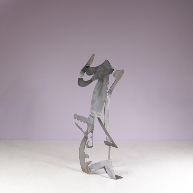 Guido Hafner, Mensch Mit Mensch (Human with Human), 1990s, Metal For Sale - Image 11 of 16