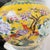 This is a beautiful LARGE temple vase in a sunny yellow glaze with beautiful flowers and birds accented in white applied...