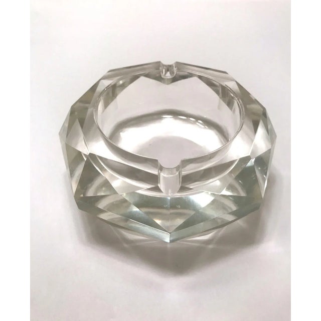 Mid-Century Modern Faceted Murano Glass Ashtray, Italy 1950s For Sale - Image 13 of 13
