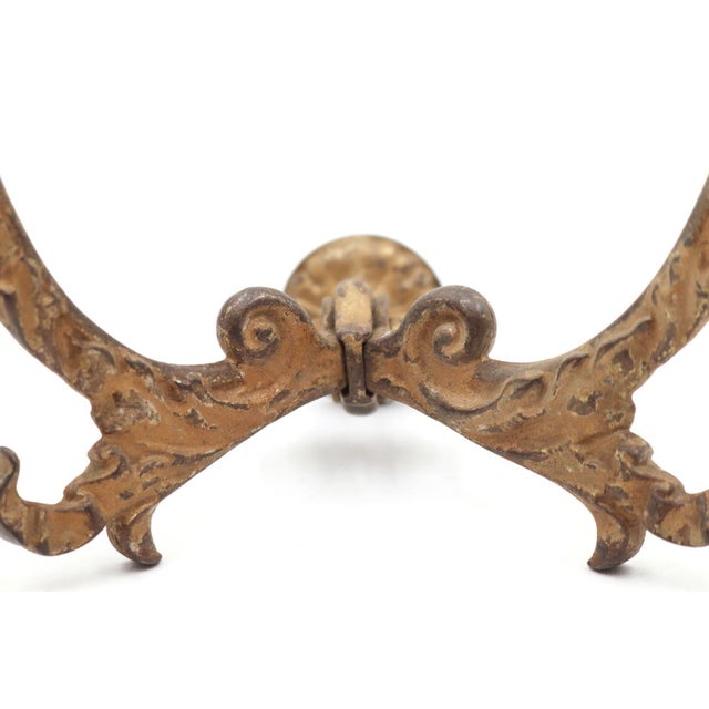 Antique Victorian Painted Cast Iron Hall Tree Hook For Sale - Image 4 of 6