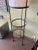 Mid-Century Modern 1950s Frederic Weinberg Iron + Glass Circular Floor Lamp With Shelves For Sale - Image 3 of 11