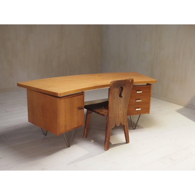 Postmodern Boomerang Floating Desk from Tijsseling Nijkerk, the Netherlands, 1960s For Sale - Image 3 of 15