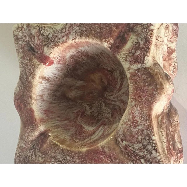 Ceramic Hollywood Regency Vide Poche Pink color Ceramic Ashtray, Italy, 1960s For Sale - Image 7 of 9