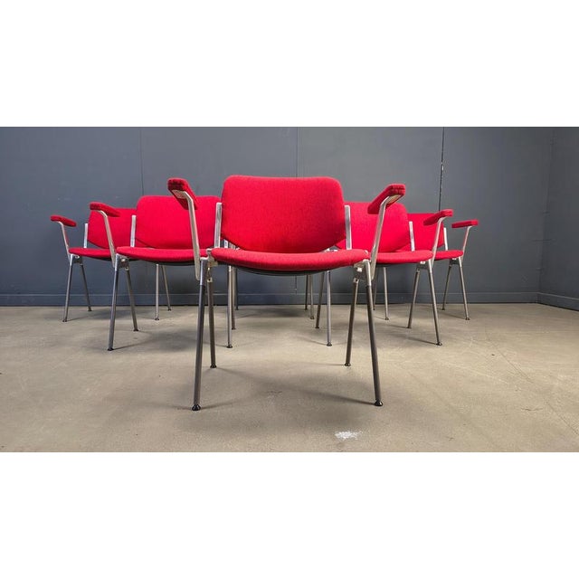 Vintage DSC 106 Side Chairs by Giancarlo Piretti for Castelli, 1970s, Set of 6 For Sale - Image 15 of 18