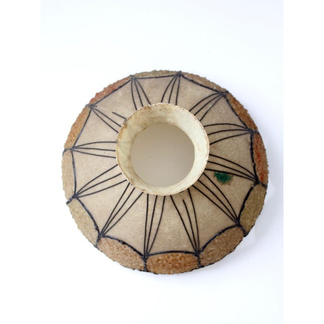 Black Mid-Century Atomic Fiberglass Chandelier Shade For Sale - Image 8 of 15