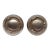 Pair of Antique 1900s Nickel Passage Door Knobs For Sale