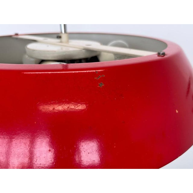 Metal Mid-Century Space Age UFO Pendant attributed to Napako, 1970s For Sale - Image 7 of 8