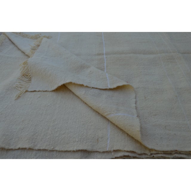 Mid 20th Century Moroccan Berber Striped Throw For Sale In New York - Image 6 of 7