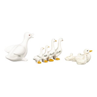 White Family Porcelain Ducks, 1970s, Set of 3 For Sale