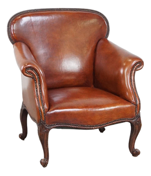 Vintage Brown Leather Armchair