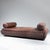 Animal Skin Daybed in Brown Leather, 1960 For Sale - Image 7 of 10