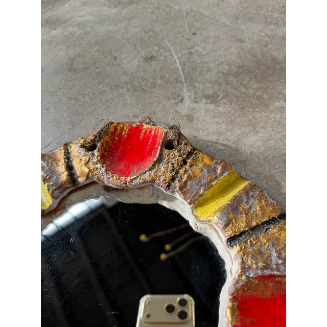 Vintage Ceramic Mirrors, 1950, Set of 2 For Sale - Image 17 of 18