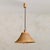 1970s French Wood + Rattan Pendant For Sale - Image 4 of 11