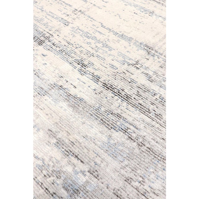 Modern Pasargad Home Modern Silver Area Rug- 5' 0'' X 8' 0'' For Sale - Image 3 of 7