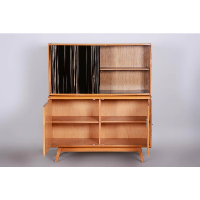 Mid-Century Sideboard in Ash attributed to Bohumil Landsman for Jitona Soběslav, 1950s For Sale - Image 4 of 5