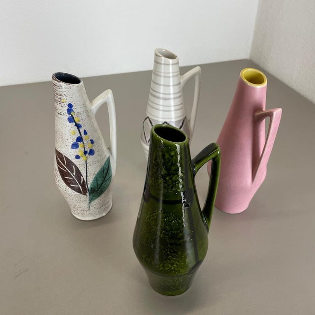 Vintage Fat Lava Pottery Vases from Scheurich Foreign, Germany, 1950s, Set of 4 For Sale - Image 15 of 18