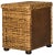 Natural Brown Wicker Nightstand With Drawer And 8"H Storage in Natural Abaca Brown For Sale In New York - Image 6 of 10